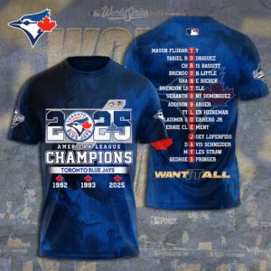 Toronto Blue Jays WinCraft 2025 American League Champions Unisex Performance T-Shirt TRT1071