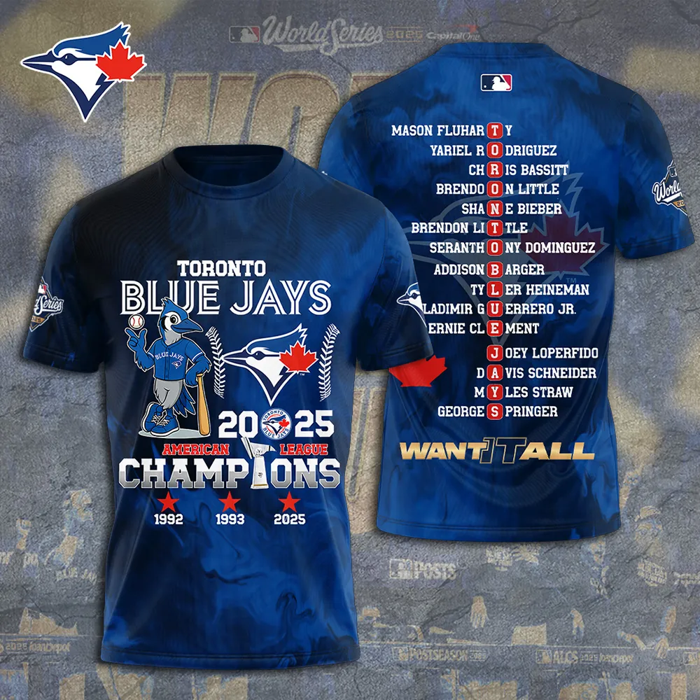 Toronto Blue Jays WinCraft 2025 American League Champions Unisex Performance T-Shirt TRT1072