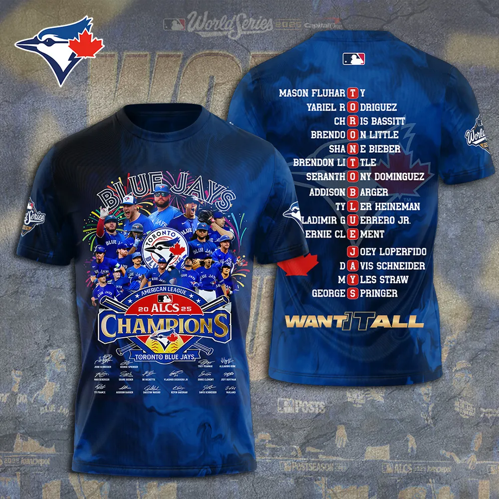 Toronto Blue Jays WinCraft 2025 American League Champions Unisex Performance T-Shirt TRT1075