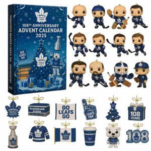Toronto Maple Leafs 108th Anniversary Advent Calendar Acrylic Hanging Decor Box 2025