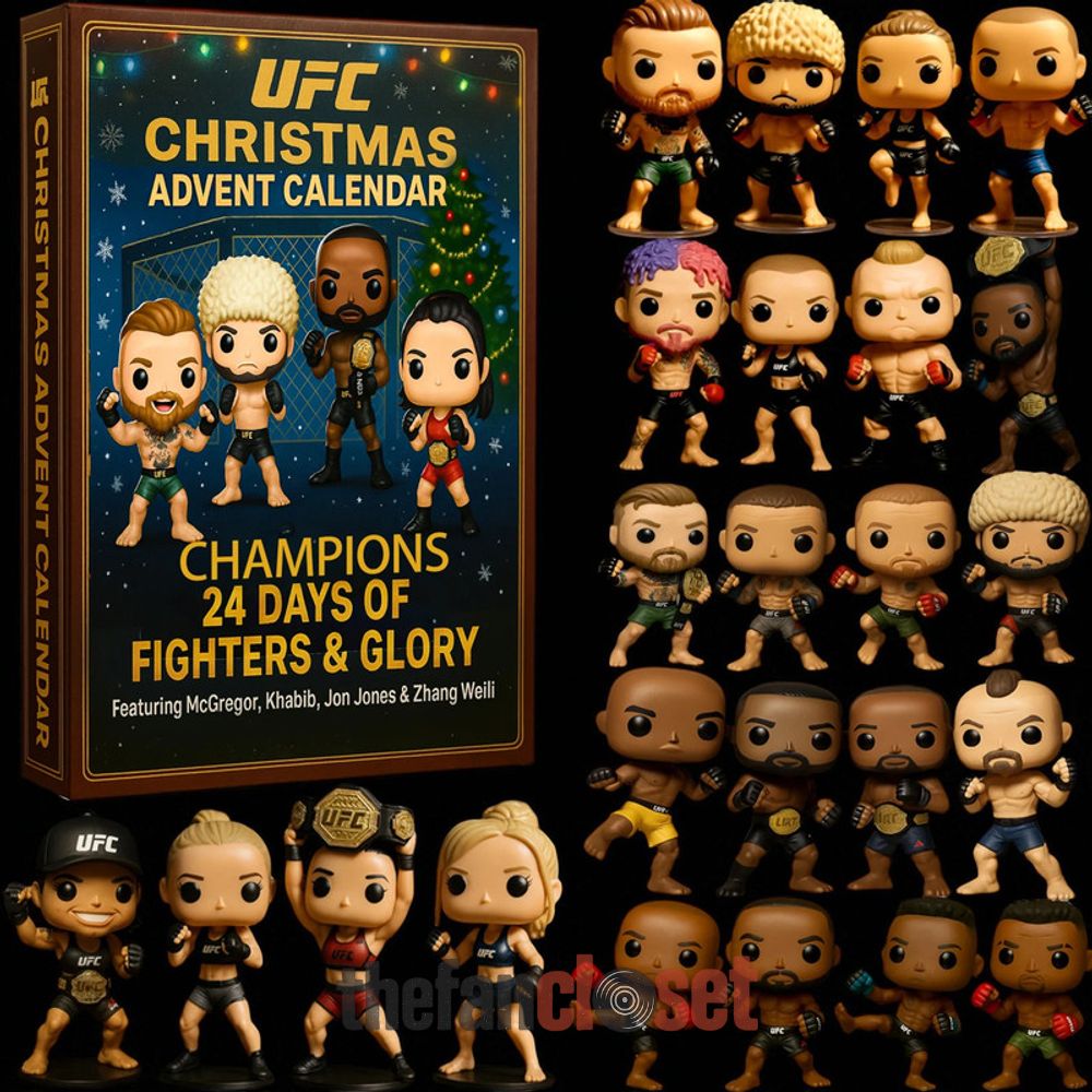 UFC Christmas Advent Calendar 2025 UFC Christmas Advent Calendar Acrylic Hanging Decor Box 2025