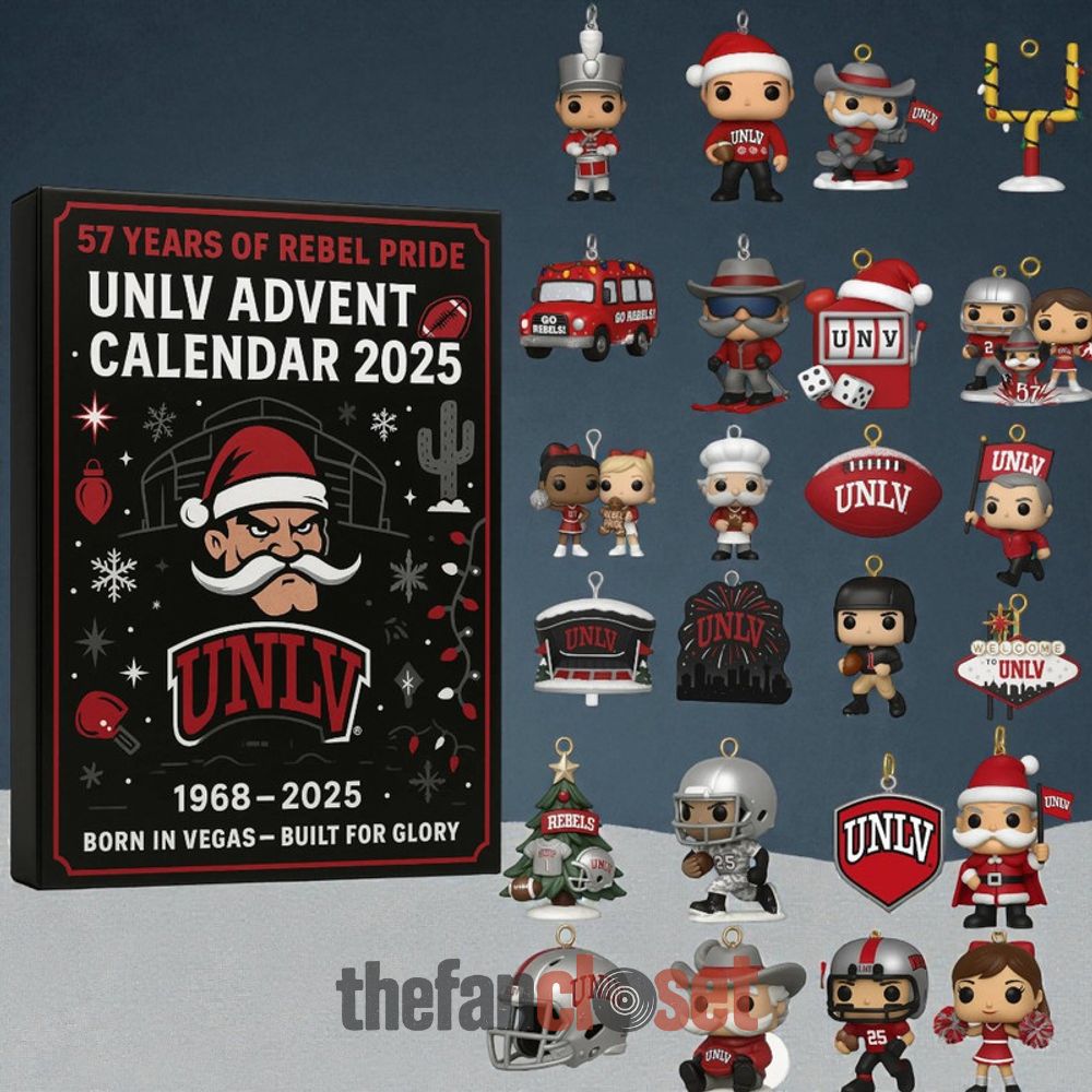 UNLV Rebels 57th Anniversary Advent Calendar UNLV Rebels 57th Anniversary Advent Calendar Acrylic Hanging Decor Box
