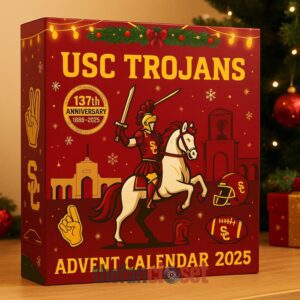 USC Trojans 137th Anniversary 2025 Advent Calendar Acrylic Hanging Decor Box