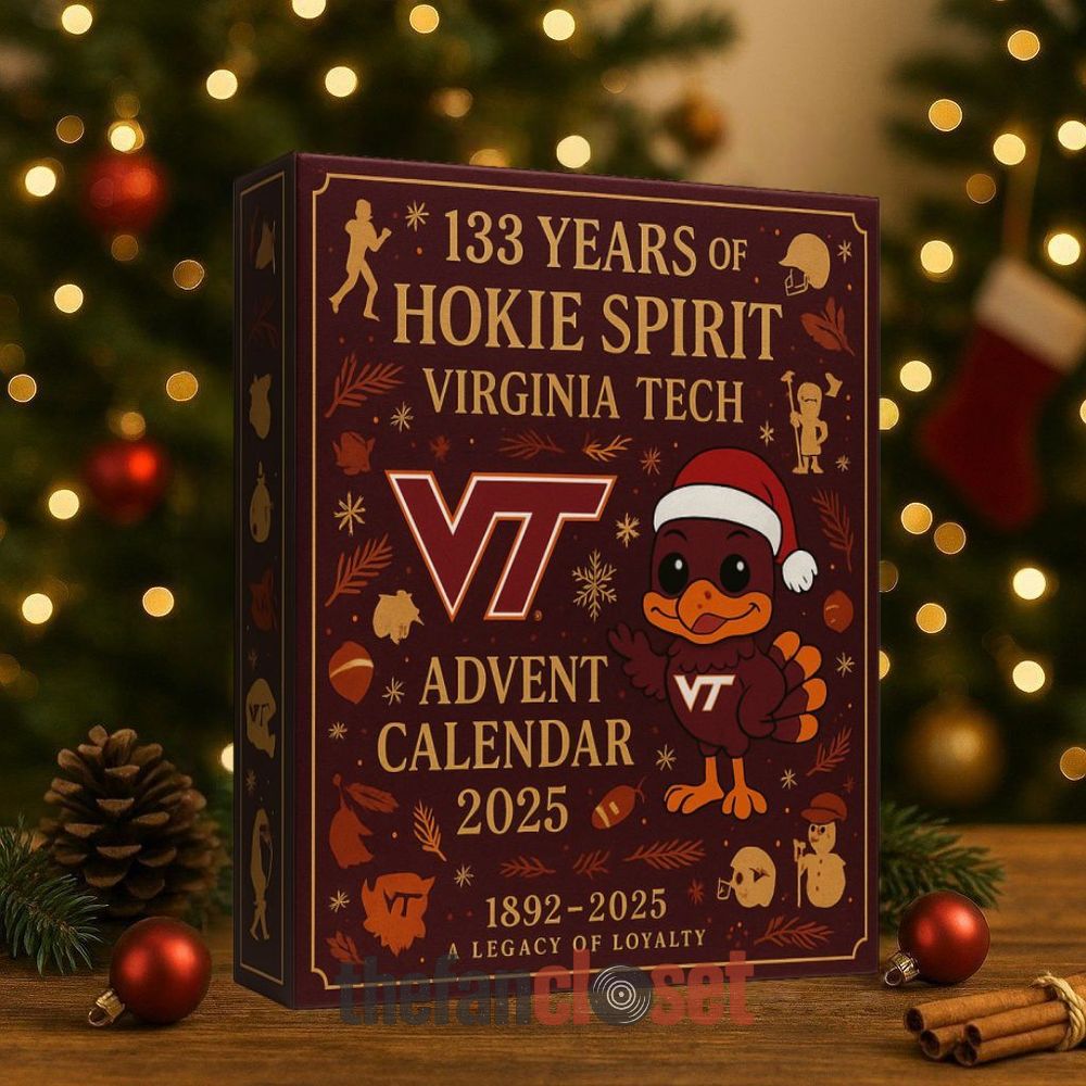 Virginia Tech Hokies 133rd Anniversary Advent Calendar 2025 Virginia Tech Hokies 133rd Anniversary Advent Calendar Acrylic Hanging Decor Box 2025