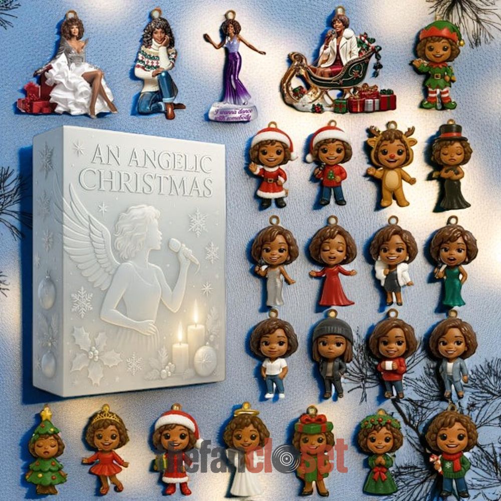 Whitney Houston An Angelic Christmas Advent Calendar 2025 Whitney Houston An Angelic Christmas Advent Calendar Acrylic Hanging Decor Box 2025