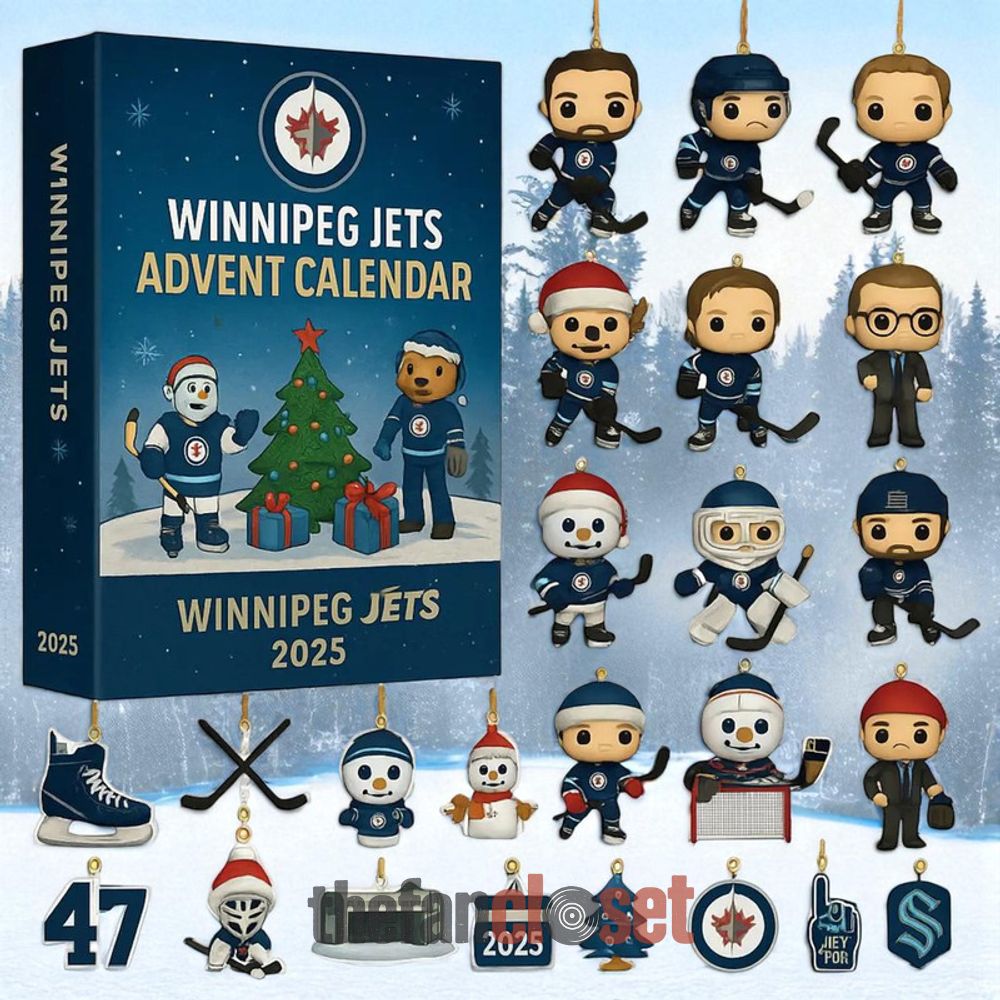 Winnipeg Jets NHL Limited Edition 2025 Advent Calendar Winnipeg Jets NHL Limited Edition 2025 Advent Calendar Acrylic Hanging Decor Box