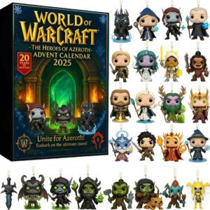 World of Warcraft The Heroes of Azeroth Advent Calendar Acrylic Hanging Decor Box