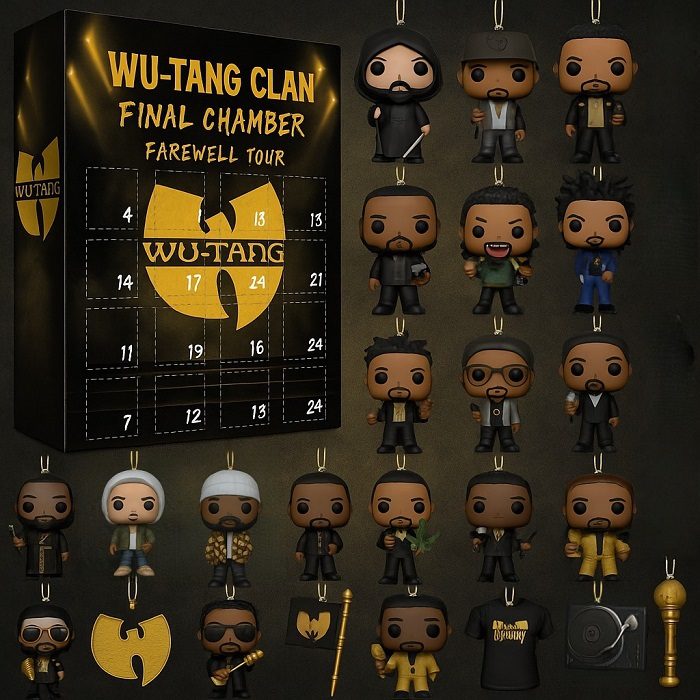 Wutang Clan advent calendar Wu-Tang Clan Advent Calendar Acrylic Hanging Decor Box 2025: Music Fan Box Christmas Countdown
