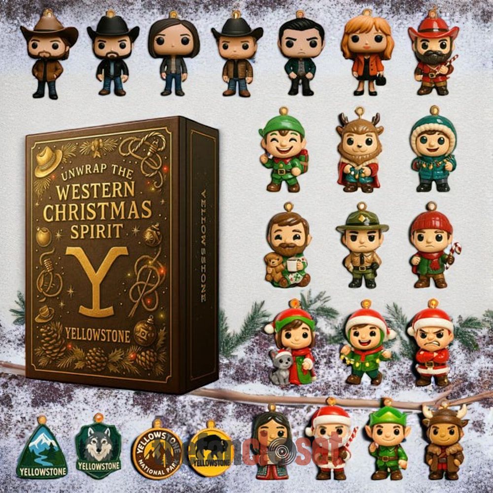 Yellowstone Unwrap The Western Christmas Spirit Advent Calendar 2025 Yellowstone Unwrap The Western Christmas Spirit Advent Calendar Acrylic Hanging Decor Box 2025