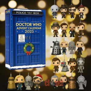 2025 Doctor Who Limited Edition Advent Calendar Acrylic Hanging Decor Box