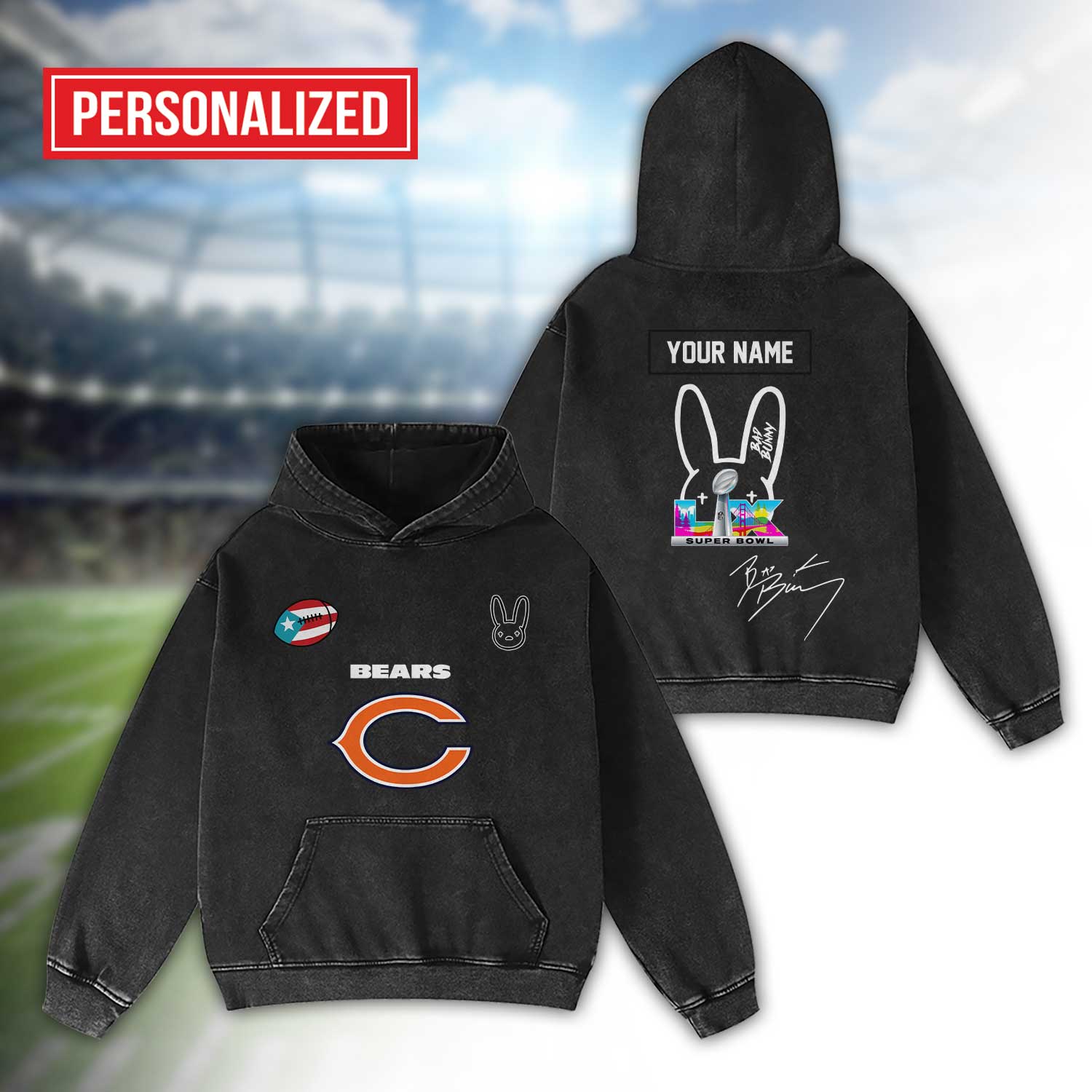 Chicago-Bears-Bad-Bunny-Super-Bowl-LX-2026-2D-Washed-Hoodie-1