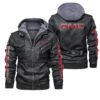 Gmc Black Brown Leather Jacket LIZ030