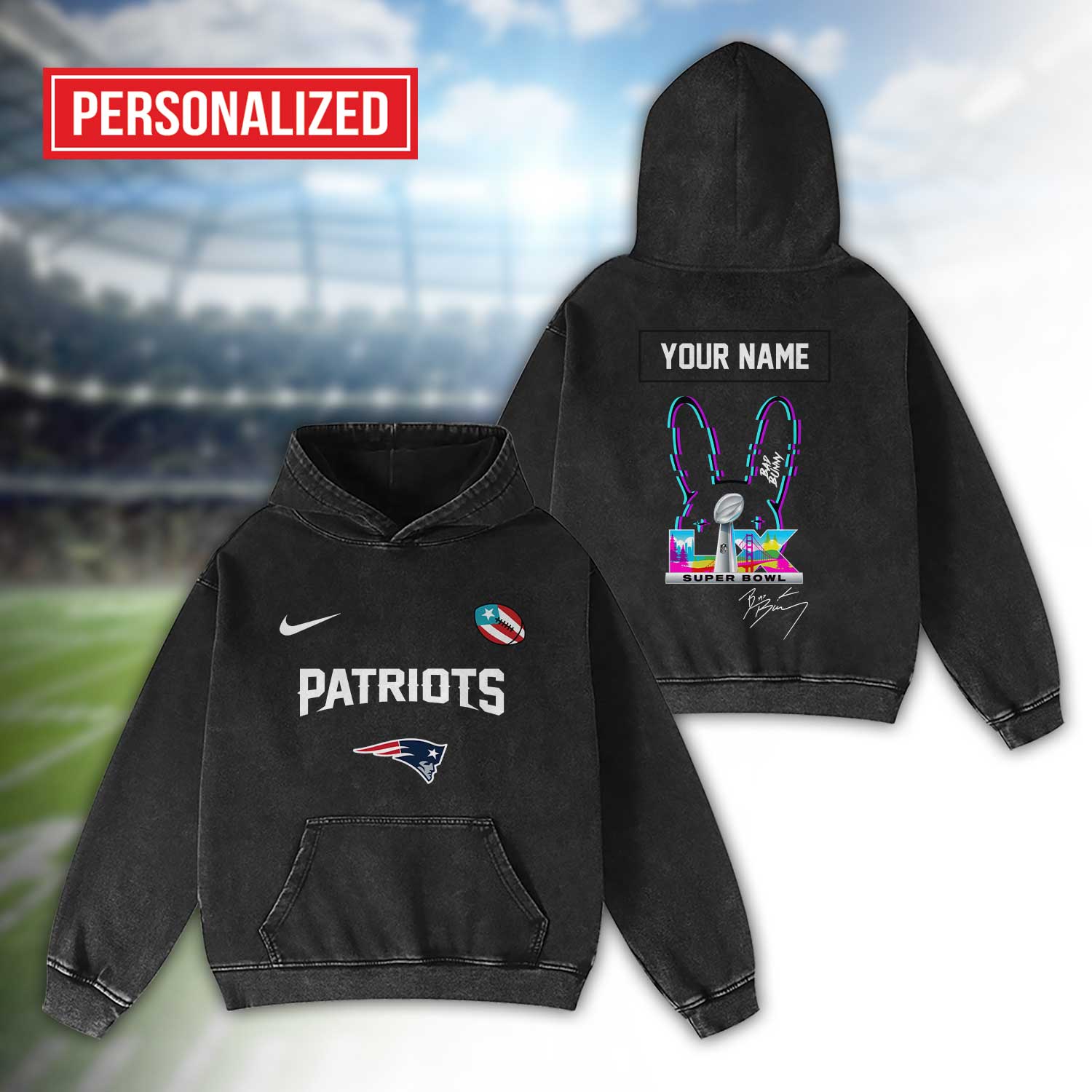 New-England-Patriots-Bad-Bunny-Super-Bowl-LX-2026-2D-Washed-Hoodie-1