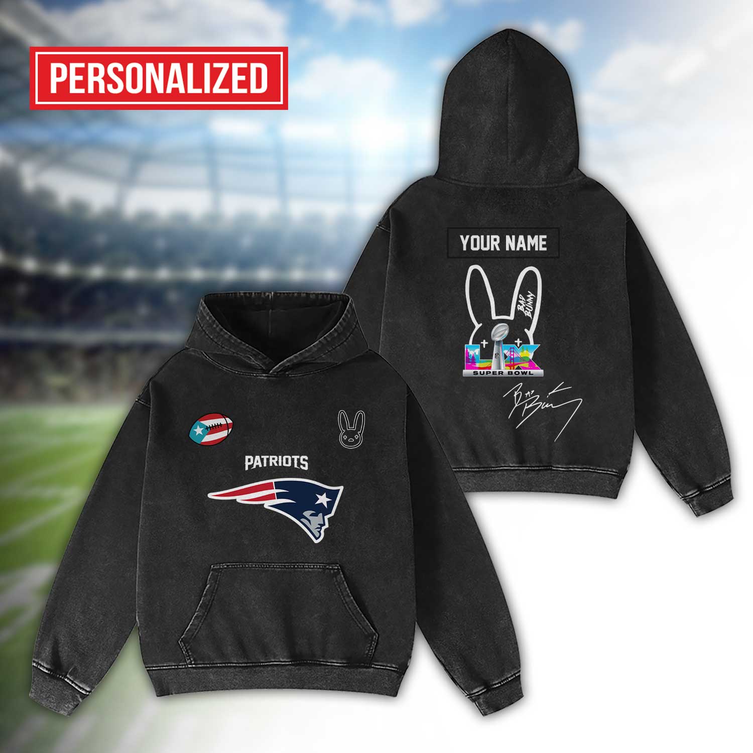 New-England-Patriots-Bad-Bunny-Super-Bowl-LX-2026-2D-Washed-Hoodie-1