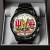 Indiana Hoosiers Football 2025 National Champions Black Stainless Steel Watch CHAMP20271