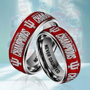 Indiana Hoosiers Football 2025 National Champions Custom Alloy Ring CHAMP20261