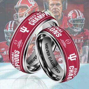 Indiana Hoosiers Football 2025 National Champions Custom Alloy Ring CHAMP20286