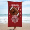 Indiana Hoosiers Football 2025 National Champions Rectangle Beach Towel CHAMP20292
