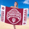 Indiana Hoosiers Football 2025 National Champions Rectangle Beach Towel CHAMP20324