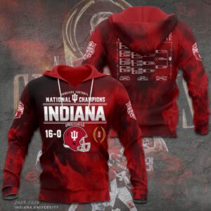 Indiana Hoosiers Football 2025 National Champions Unisex Performance Hoodie CHAMP20467