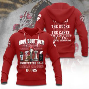 Indiana Hoosiers Football 2025 National Champions Unisex Performance Hoodie CHAMP20471