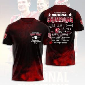 Indiana Hoosiers Football 2025 National Champions Unisex Performance T-Shirt CHAMP20385