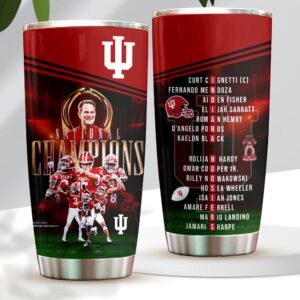 Indiana Hoosiers Football 2026 National Champions Tumbler Cup CHAMP20297