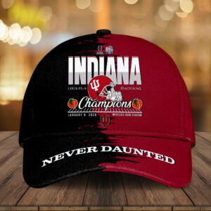 Indiana Hoosiers Football 2026 Peach Bowl Champions Classic Cap CHAMP20342