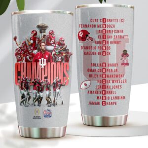 Indiana Hoosiers Football 2026 Peach Bowl Champions Tumbler Cup CHAMP20335