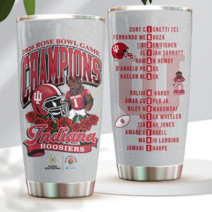 Indiana Hoosiers Football 2026 Rose Bowl Champions Tumbler Cup CHAMP20353