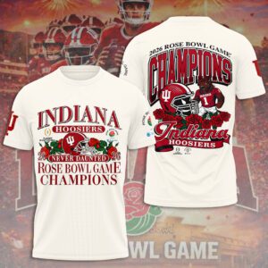 Indiana Hoosiers Football 2026 Rose Bowl Champions Unisex Performance T-Shirt CHAMP20422