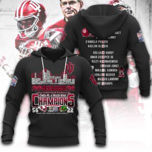Indiana Hoosiers Football Unisex Performance Hoodie CHAMP20472