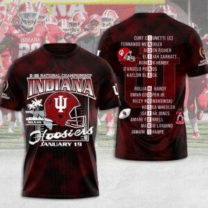 Indiana Hoosiers Football Unisex Performance T-Shirt CHAMP20394