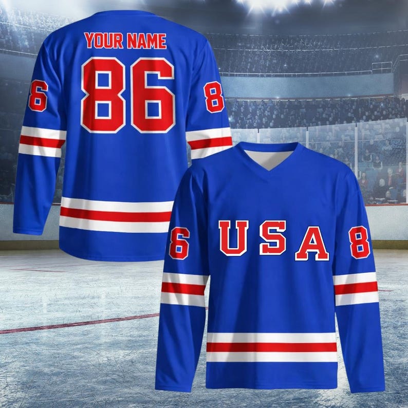 Custom-Hockey-Jersey-USA-Olympic-2026-Winter-Games-Personalized-Printed-Name-Number-Fan-Apparel-USA-Hockey-Uniform Custom Hockey Jersey USA Olympic 2026 Winter Games Personalized Printed Name & Number Fan Apparel