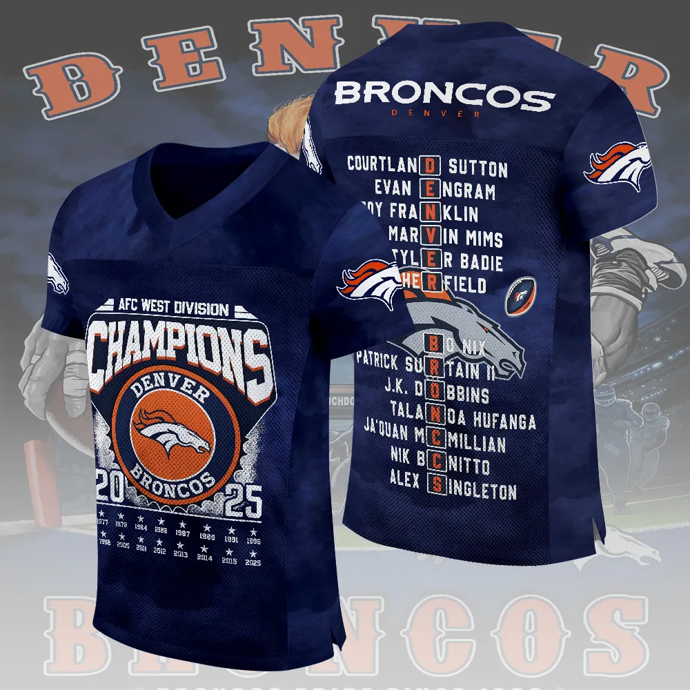 Denver Broncos 3D Football Jersey