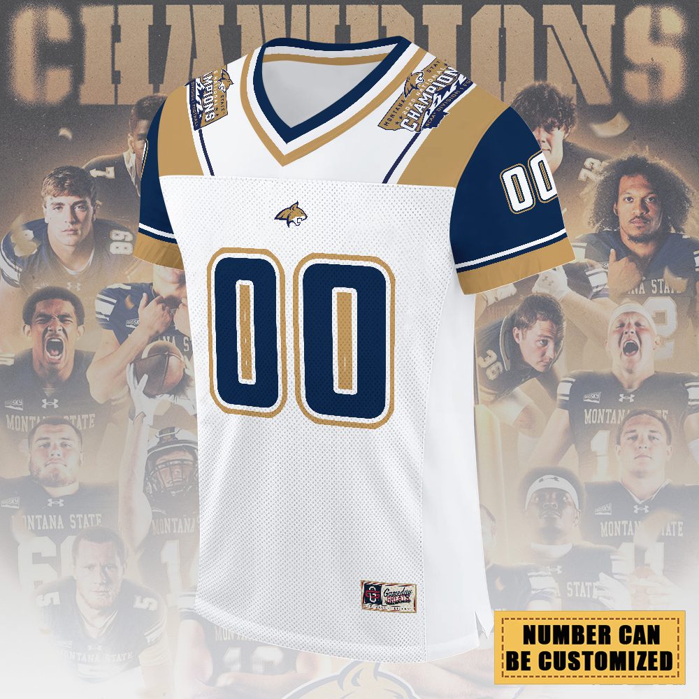 Personalized-Montana-State-Bobcats-Football-3D-Football-Jersey-1
