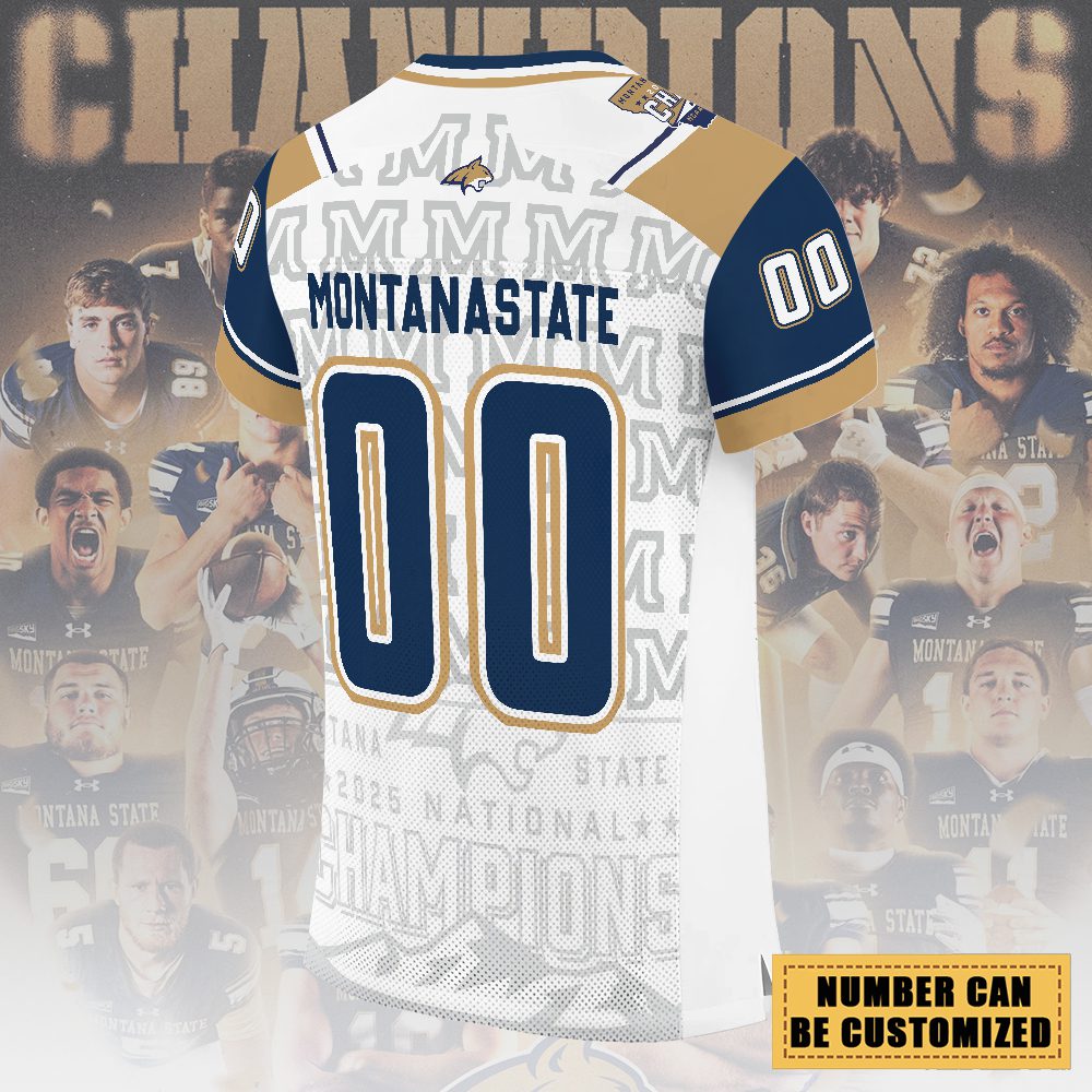 Personalized-Montana-State-Bobcats-Football-3D-Football-Jersey-2