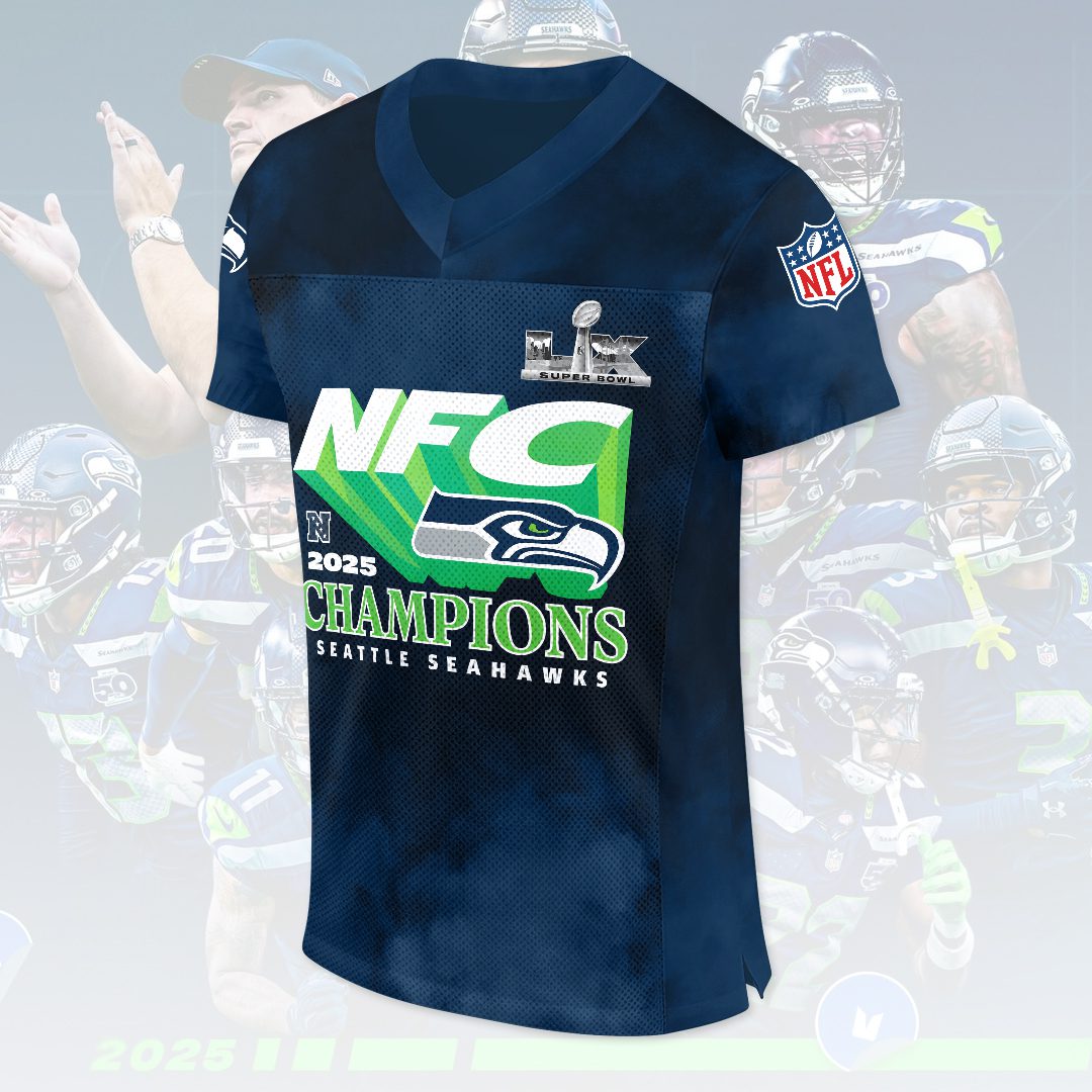 Seattle-Seahawks-2025-NFC-Champions-3D-Football-Jersey-1