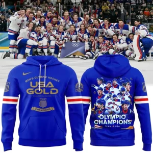USA Men's Hockey 2026 Winter Olympics Gold Medal Limited Edition Shirt CHAMP20268