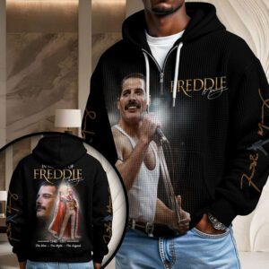 Freddie Mercury 3D Unisex Waffle Hoodie UWH1011