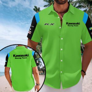Kawasaki MXGP Team 2026 Short Sleeve Button-Down Shirt Hawaiian Shirt SPM1117