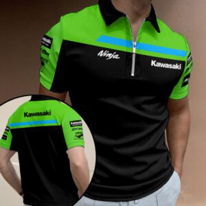 Kawasaki WorldSBK Team 2026 Zipper Polo Shirt SPM1119