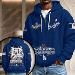Los Angeles Dodgers 2025 World Series Champions 3D Unisex Waffle Hoodie UWH1034