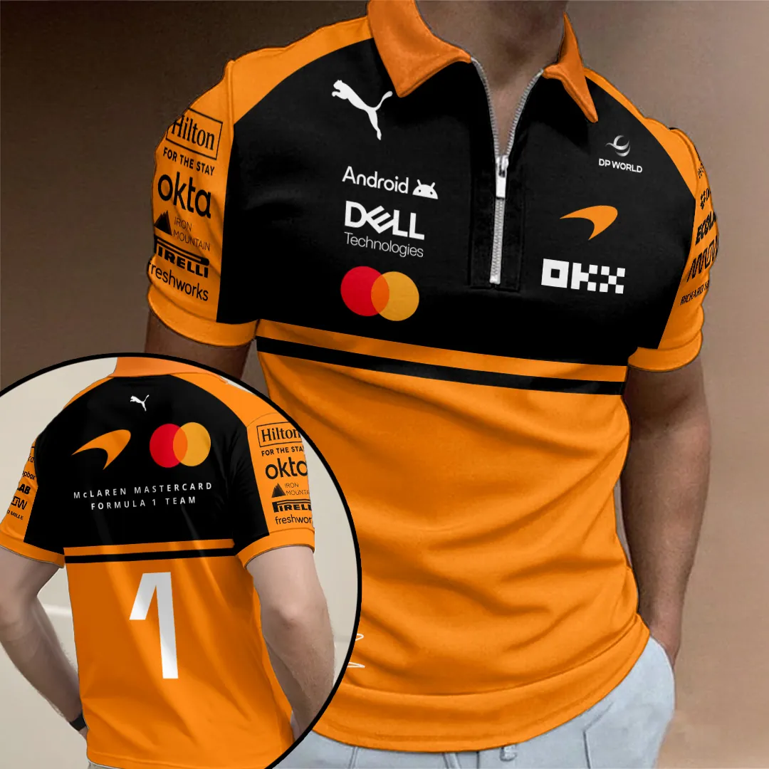 McLaren Formula One Team x Lando Norris 2026 Zipper Polo Shirt SPM1019