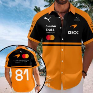 McLaren Formula One Team x Oscar Piastri 2026 Short Sleeve Button-Down Shirt Hawaiian Shirt SPM1017
