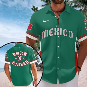 Mexico Baseball 2026 Short Sleeve Button-Down Shirt Hawaiian Shirt SPM1070