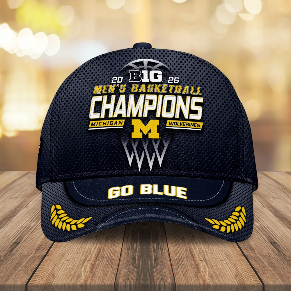 Michigan Wolverines Men's Basketball 2026 Big Ten Champions Classic Cap SPM1077