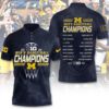 Michigan Wolverines Men's Basketball 2026 Big Ten Champions Polo Shirt SPM1207