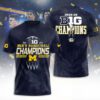 Michigan Wolverines Men's Basketball 2026 Big Ten Champions Unisex Performance T-Shirt SPM1166