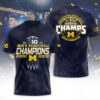 Michigan Wolverines Men's Basketball 2026 Big Ten Champions Unisex Performance T-Shirt SPM1167